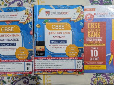 Teacher's Forum Class 10 Question Bank ( Maths & Science )+ Oswaal Class 10 Science Question Bank
